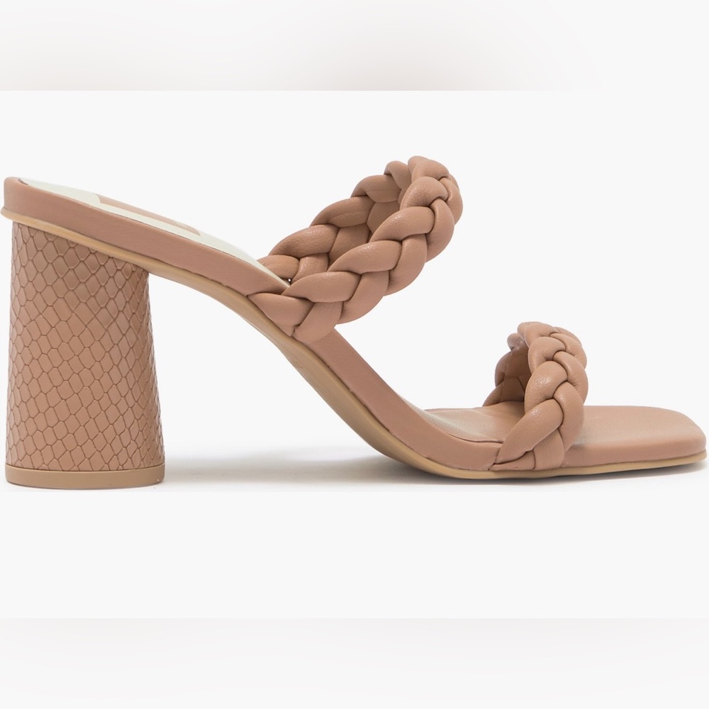 Dolce Vita Braided Nude Block Heels NBW